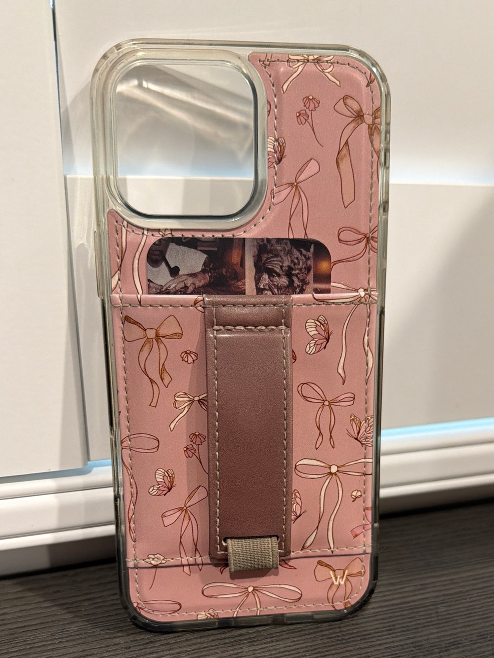 “Blush and Bows" phone case from Walli Cases iPhone 16 ProMax